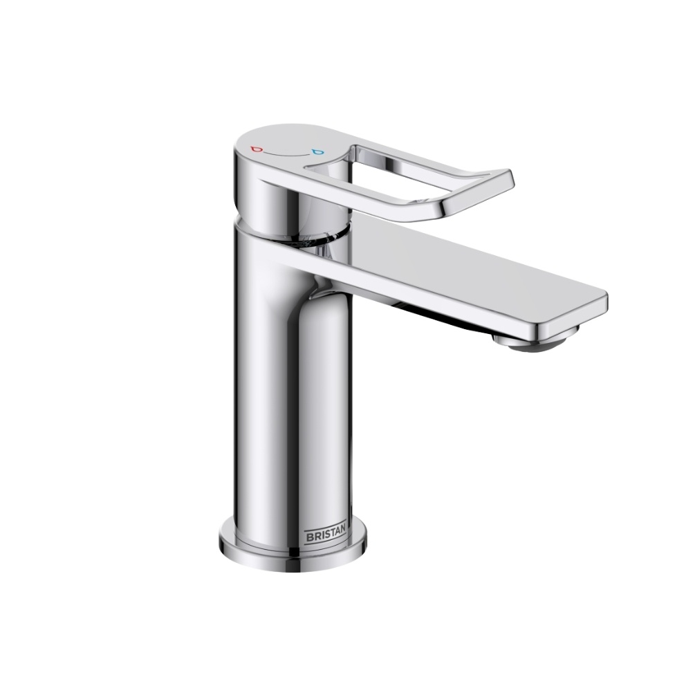 Cut out image of the Bristan Saffron Chrome Small Basin Mixer Tap